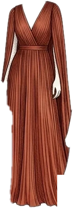Pleated Gown illustration