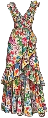 Ruffle Maxi illustration