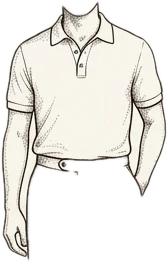 Polo and Pleated Trousers illustration